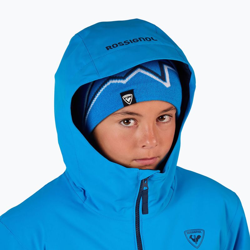 Kinder-Skijacke Rossignol Strawpile Jr blazing blue 10