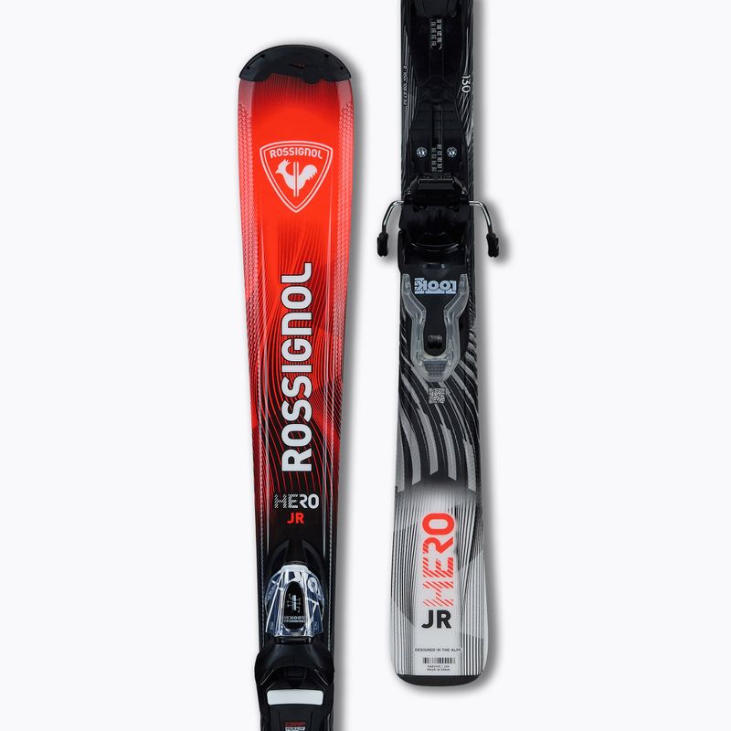 Kinder-Alpinski mit Bindung Rossignol Hero Jr 130-150 + Xpress 7 GW 4