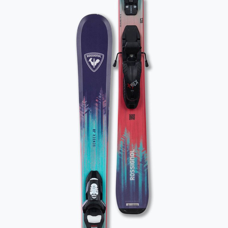 Kinder-Alpinski mit Bindung Rossignol Sender Jr 128-140 + Xpress 7 GW 4
