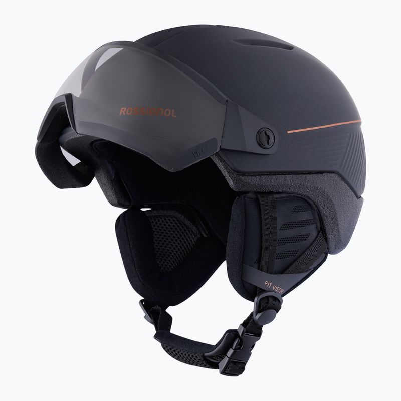 Skihelm Rossignol Fit Visor Impacts Photo black 3