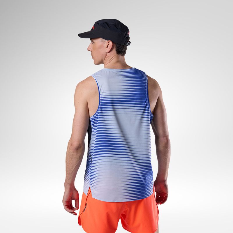 Herren-Laufshirt Rossignol Sapa Ultra Tank dazzle blue line fogg 3