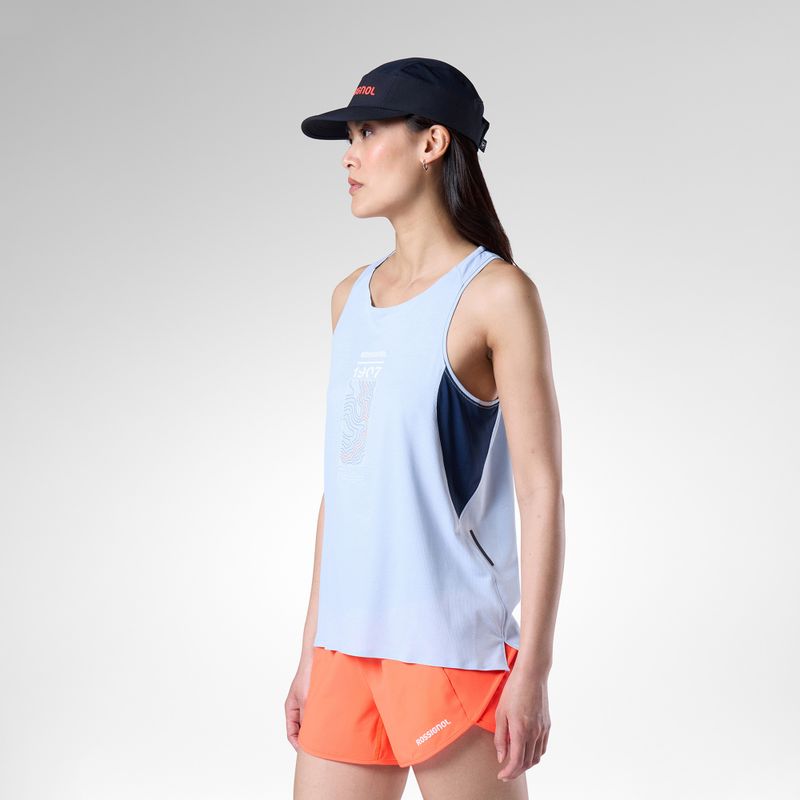 Damen-Laufshirt Rossignol Sapa Ultra Tank blue aura 4