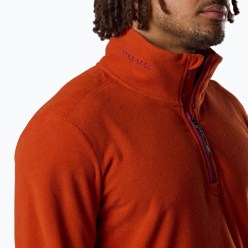Fleecejacke für Herren Rossignol Quarter Zip Fleece rooibos tea 5