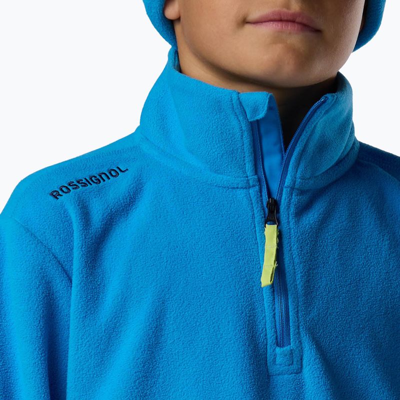 Kinder Fleecejacke Rossignol Quarter Zip Polar Fleece blazing blue 6