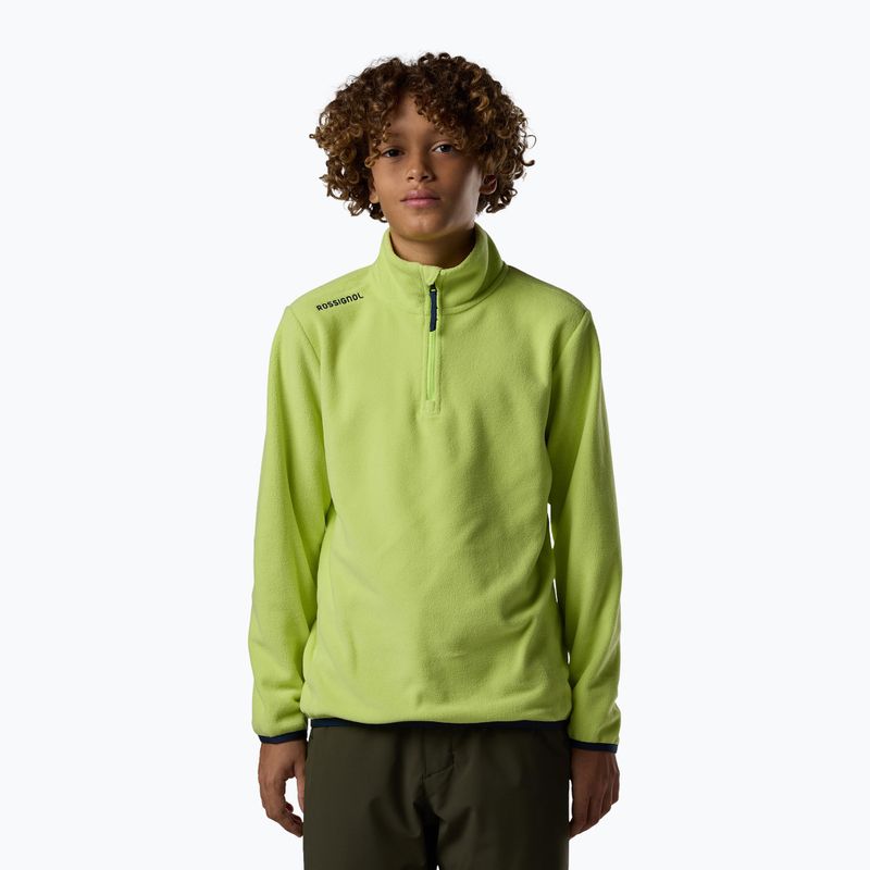 Kinder Fleecejacke Rossignol Quarter Zip Polar Fleece wild lime 2