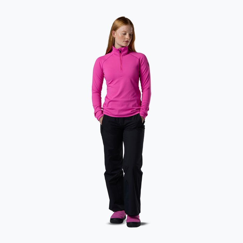 Fleecejacke für Damen Rossignol Mid Layer Stretch Half Zip electric fuchsia 2