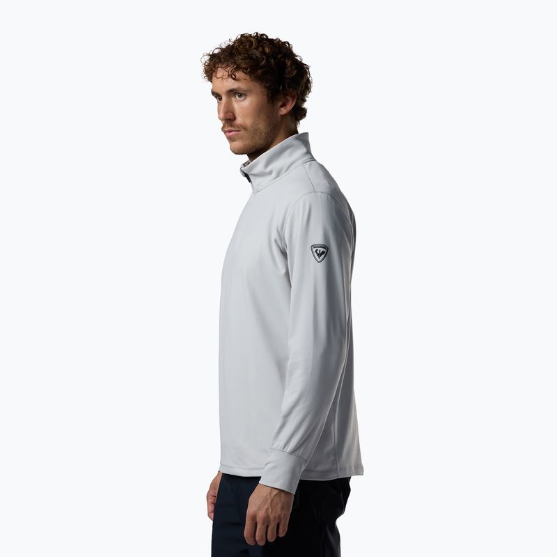 Herren-Skifleece Rossignol Mid Layer Stertch Half Zip light grey 4