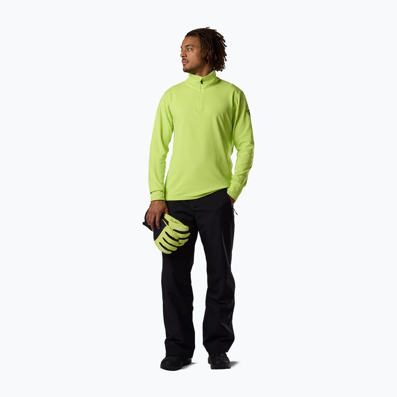 Herren-Skifleece Rossignol Mid Layer Stertch Half Zip wild lime 2