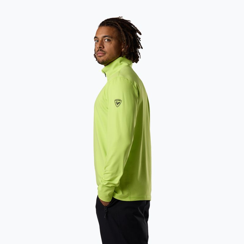 Herren-Skifleece Rossignol Mid Layer Stertch Half Zip wild lime 4