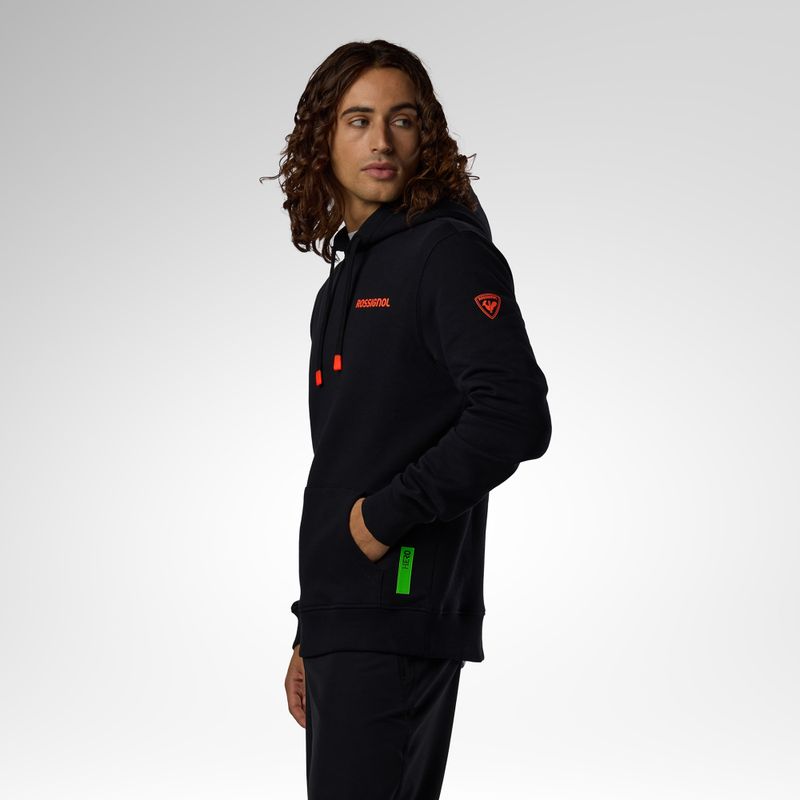 Herrenpullover Rossignol Hero Hoodie black 4