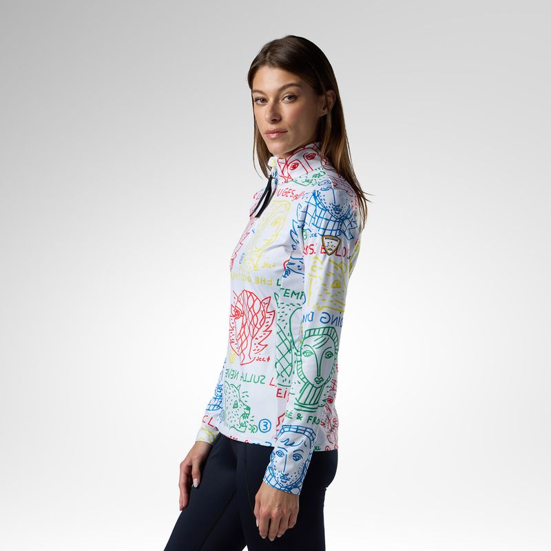 Damen-Funktionssweatshirt Rossignol JCC Quarter Zip First Layer jcc angels light 4