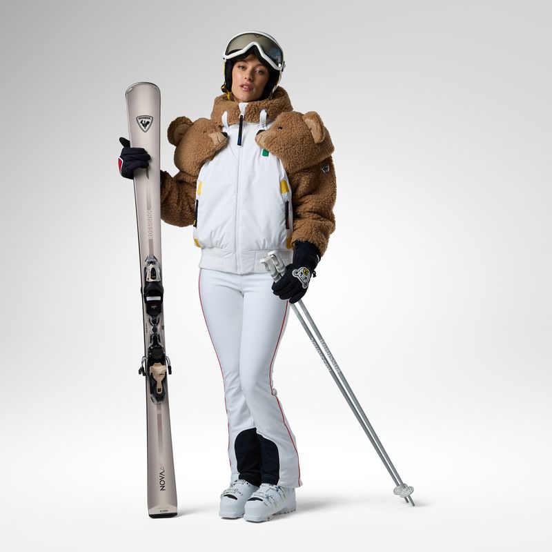 Damen-Skijacke Rossignol JCC Teddy Hoodie white 2