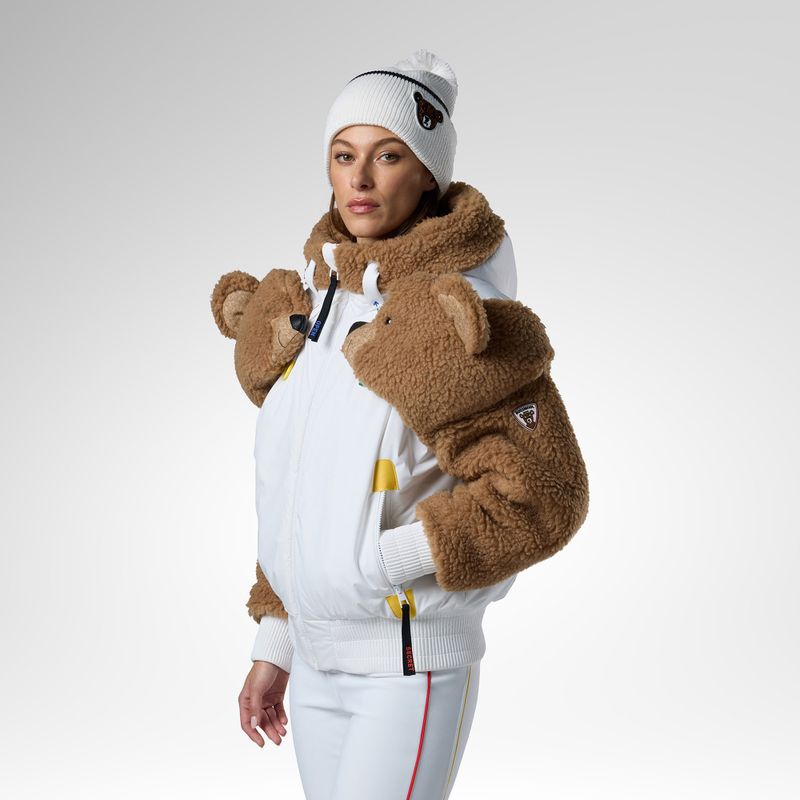 Damen-Skijacke Rossignol JCC Teddy Hoodie white 4