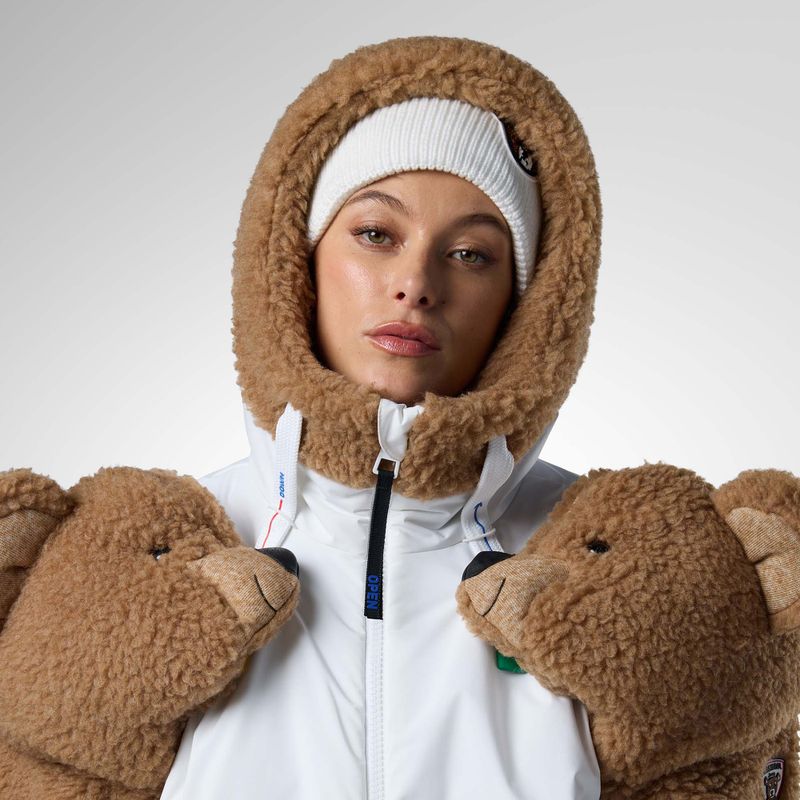 Damen-Skijacke Rossignol JCC Teddy Hoodie white 5