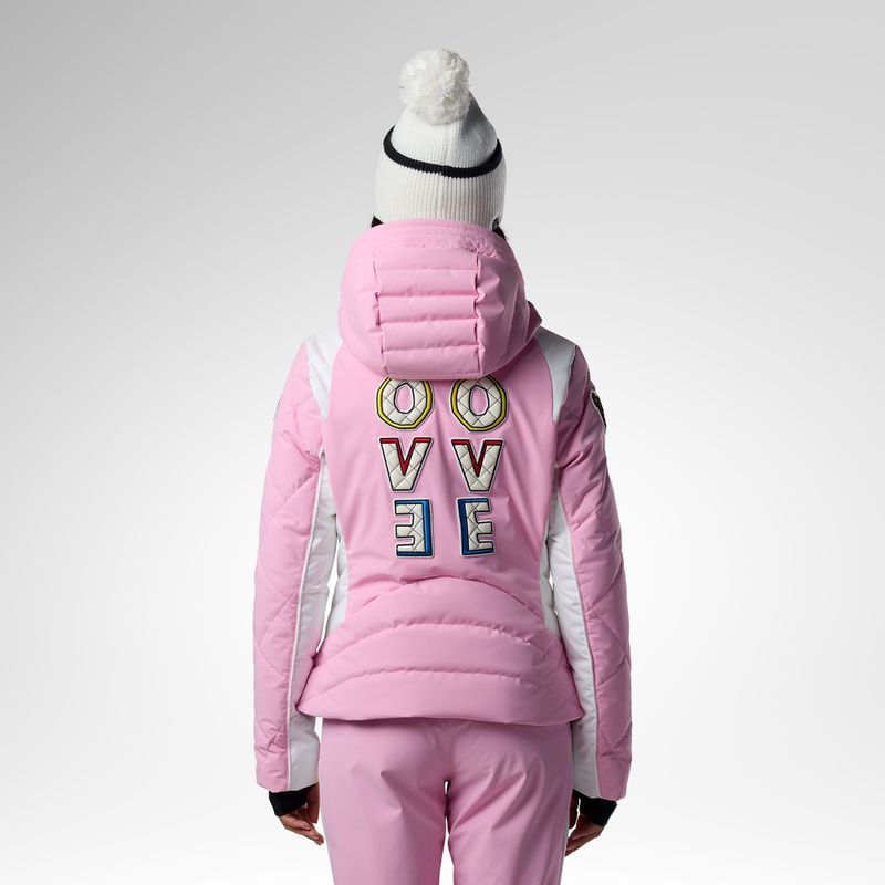 Damen-Skijacke Rossignol JCC Valdiz Down new pink 3