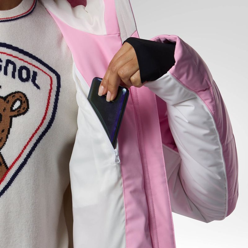 Damen-Skijacke Rossignol JCC Valdiz Down new pink 10