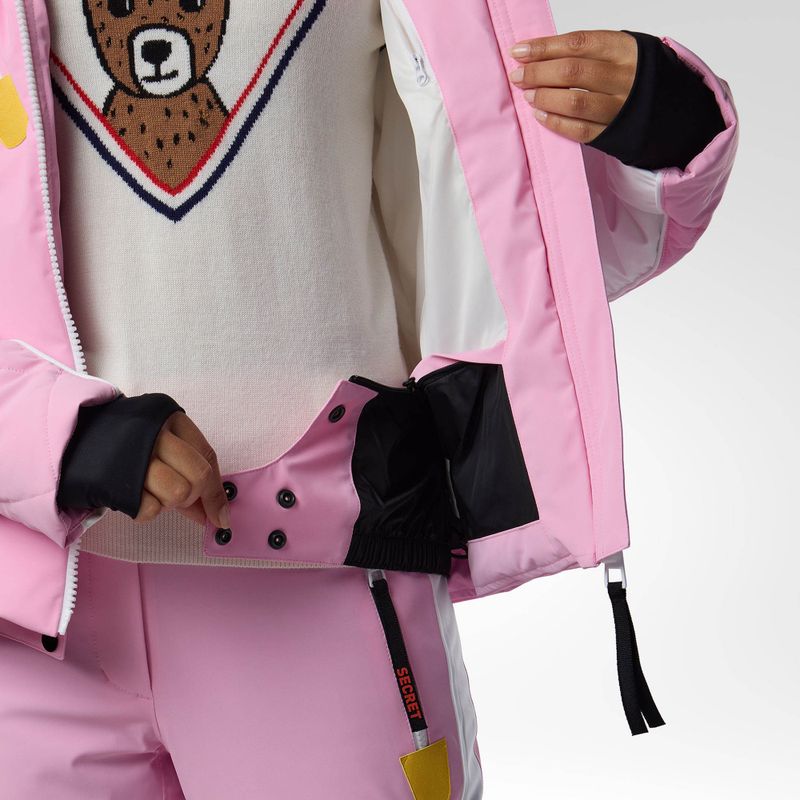 Damen-Skijacke Rossignol JCC Valdiz Down new pink 13