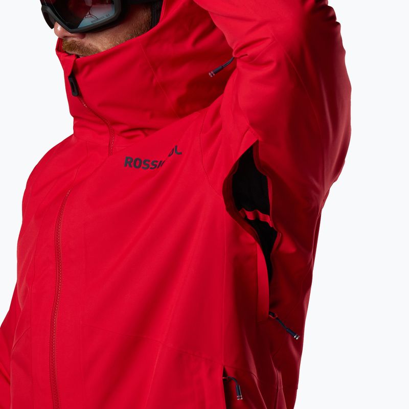 Herren-Skijacke Rossignol Rochrun Insulated sport red solid 14