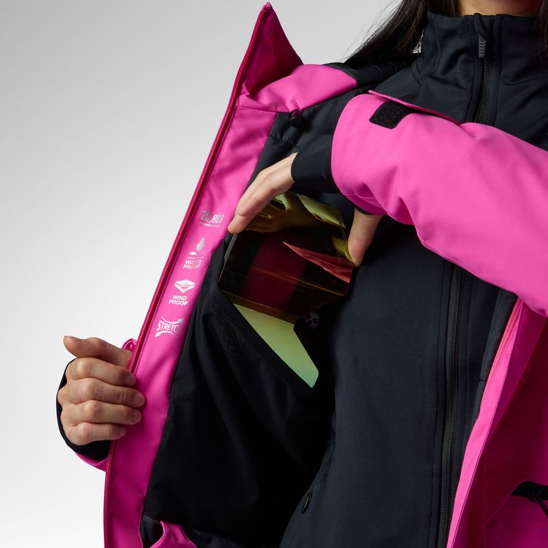 Damen-Skijacke Rossignol Rochrun Insulated electric fuchsia 11
