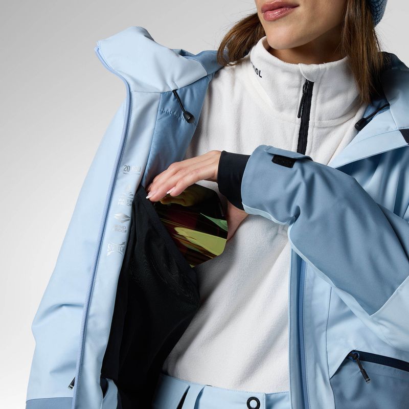 Damen-Skijacke Rossignol Rochrun Insulated blue aura/windward blue 9