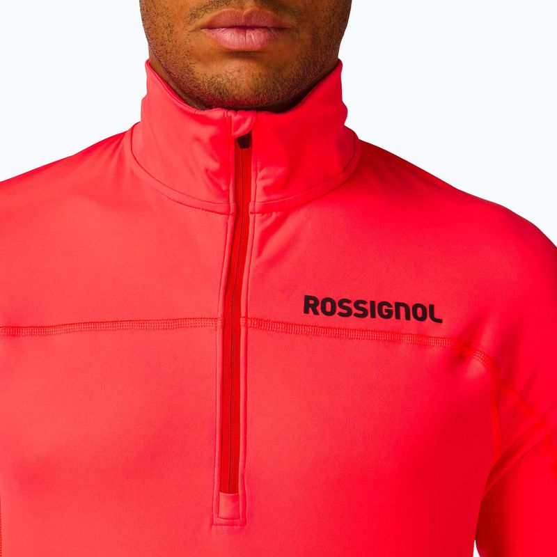 Herrenpullover Rossignol Hero Half Zip First Layer neon red 6