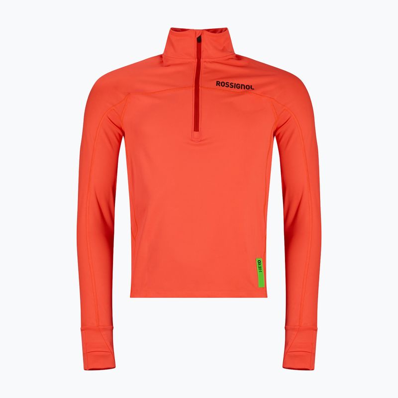 Herrenpullover Rossignol Hero Half Zip First Layer neon red 10