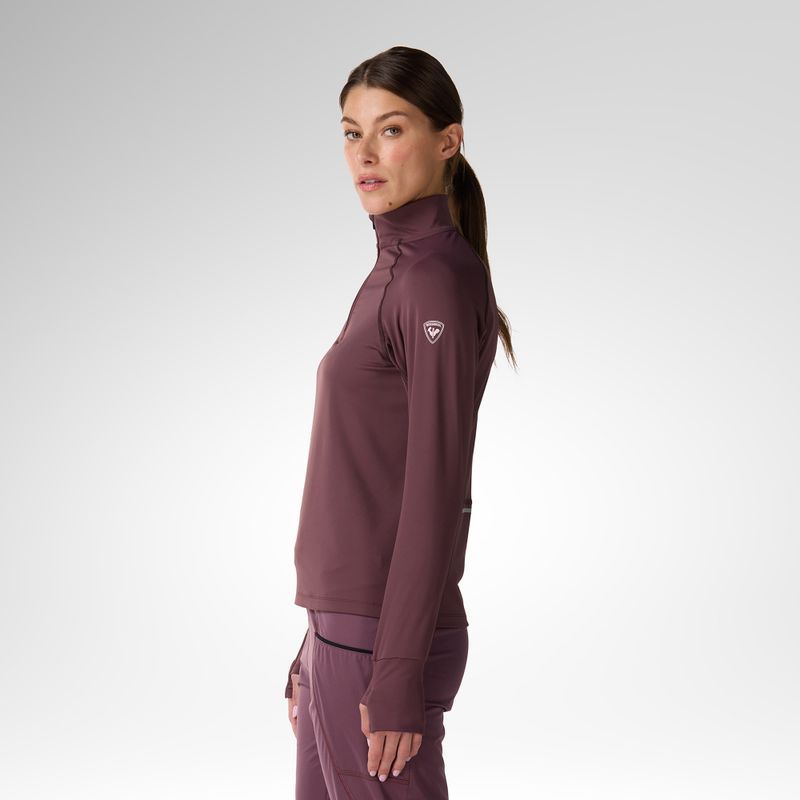 Damen-Funktionssweatshirt Rossignol Half Zip First Layer huckleberry 4