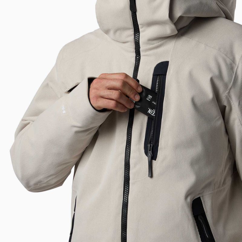 Herren-Skijacke Rossignol Corduroy Insulated silver cloud 6