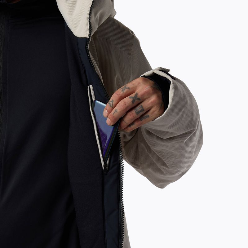 Herren-Skijacke Rossignol Corduroy Insulated silver cloud 9