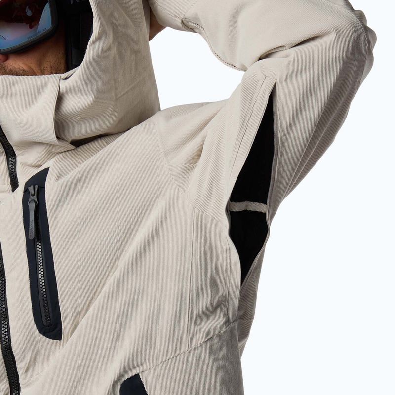 Herren-Skijacke Rossignol Corduroy Insulated silver cloud 16