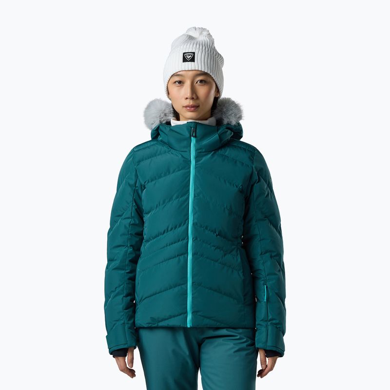 Damen-Skijacke Rossignol Staci Insulated transformative teal pearly