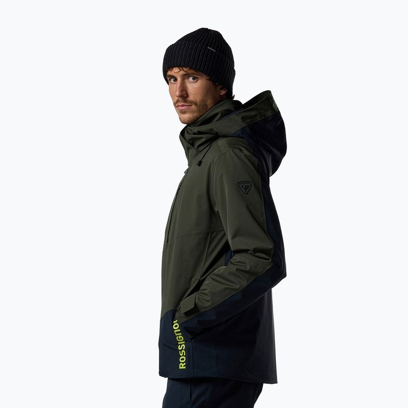 Herren-Skijacke Rossignol 4WS Blackside Insulated olive shadow/black 4