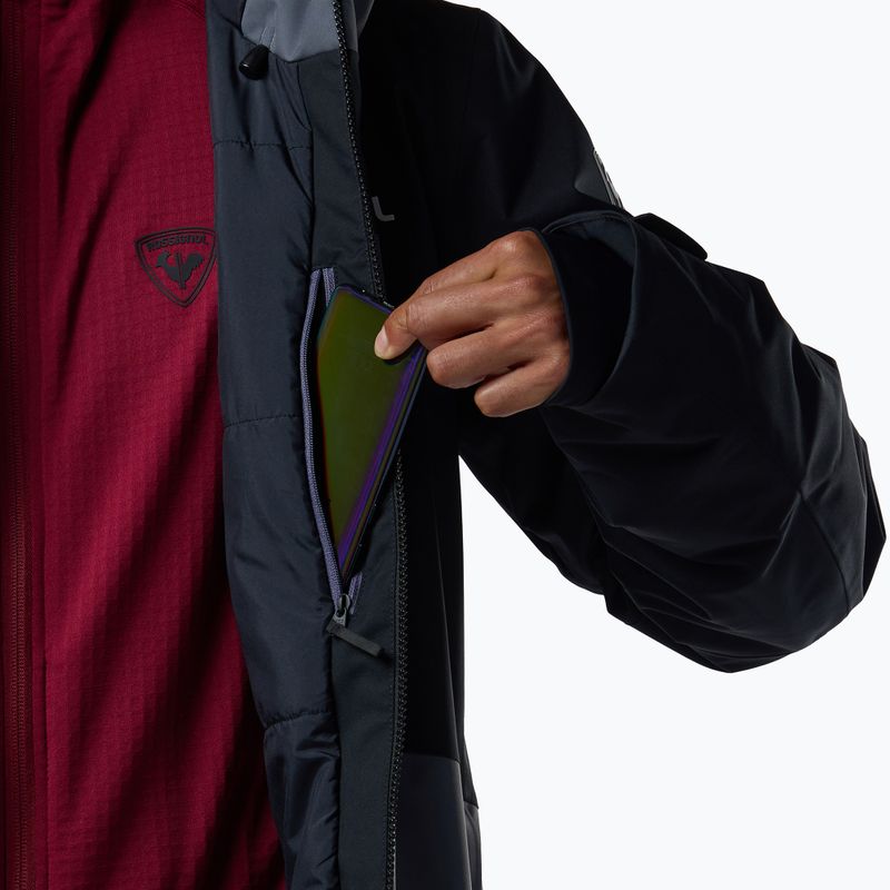 Herren-Skijacke Rossignol Velika Insulated turbulence/black 10