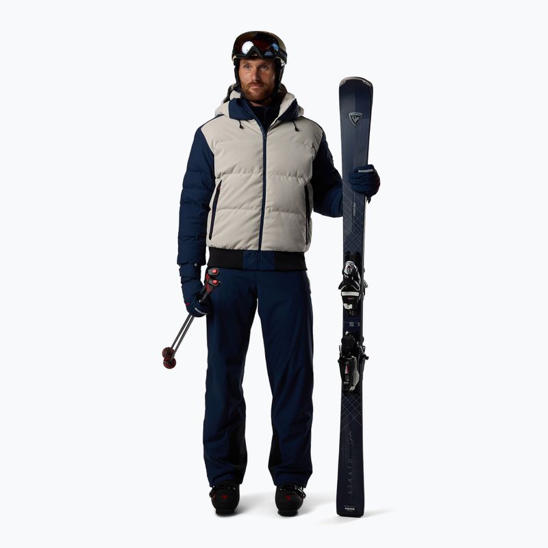 Herren-Skijacke Rossignol Corduroy Down Bomber silver cloud/dark navy 2