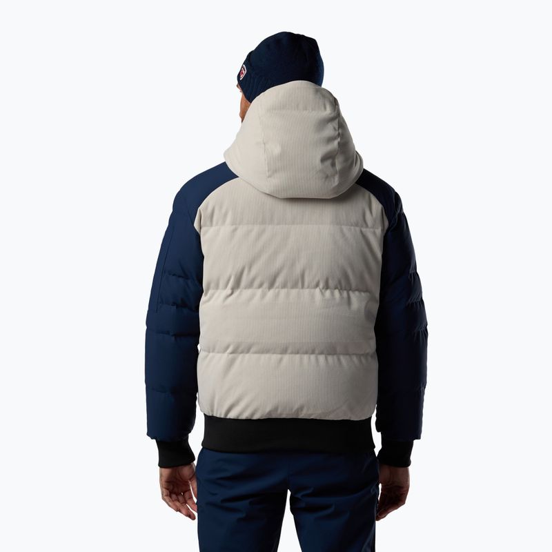 Herren-Skijacke Rossignol Corduroy Down Bomber silver cloud/dark navy 3