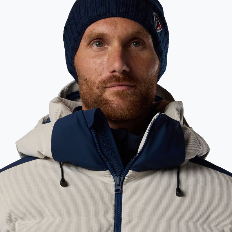 Herren-Skijacke Rossignol Corduroy Down Bomber silver cloud/dark navy 5