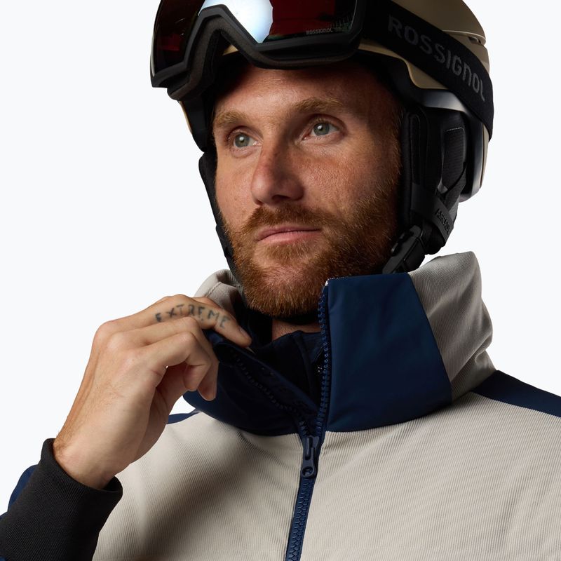 Herren-Skijacke Rossignol Corduroy Down Bomber silver cloud/dark navy 6