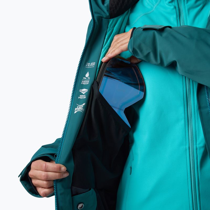Damen-Skijacke Rossignol 4WS Blackside Insulated transformative teal 15