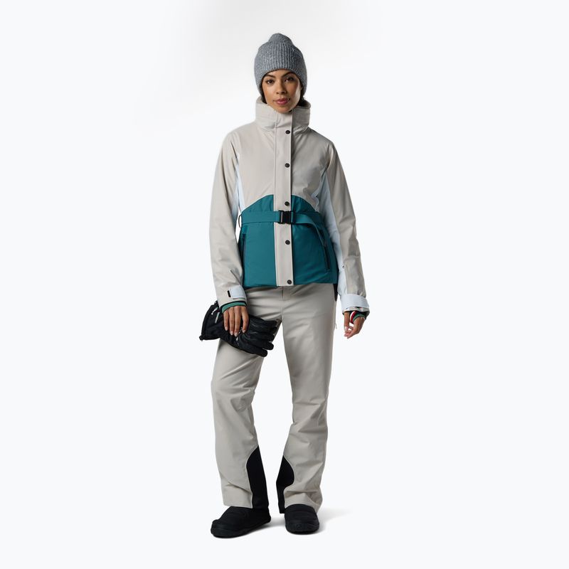 Damen-Skijacke Rossignol Snowdazzle Belted silver cloud 2