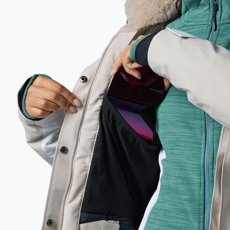 Damen-Skijacke Rossignol Snowdazzle Belted silver cloud 12