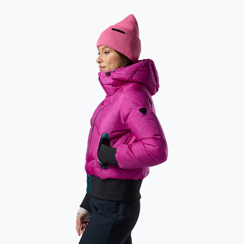 Damen-Skijacke Rossignol Snowblaze Down Bomber electric fuchsia 3