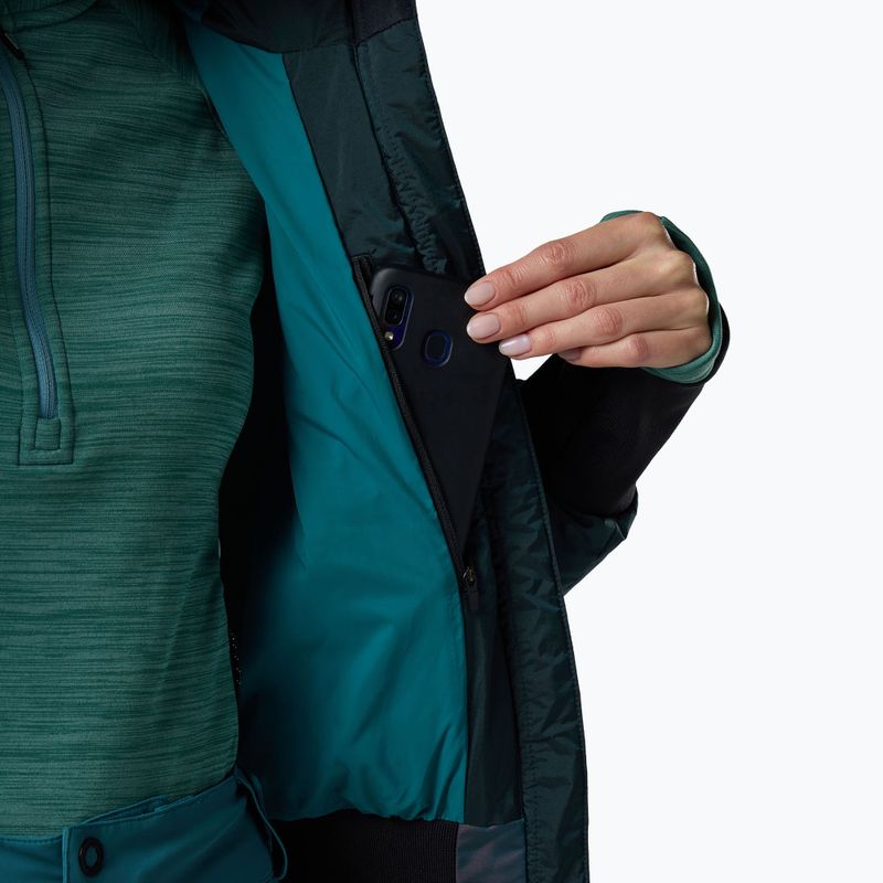 Damen-Skijacke Rossignol Snowblaze Down Bomber transformative teal 9