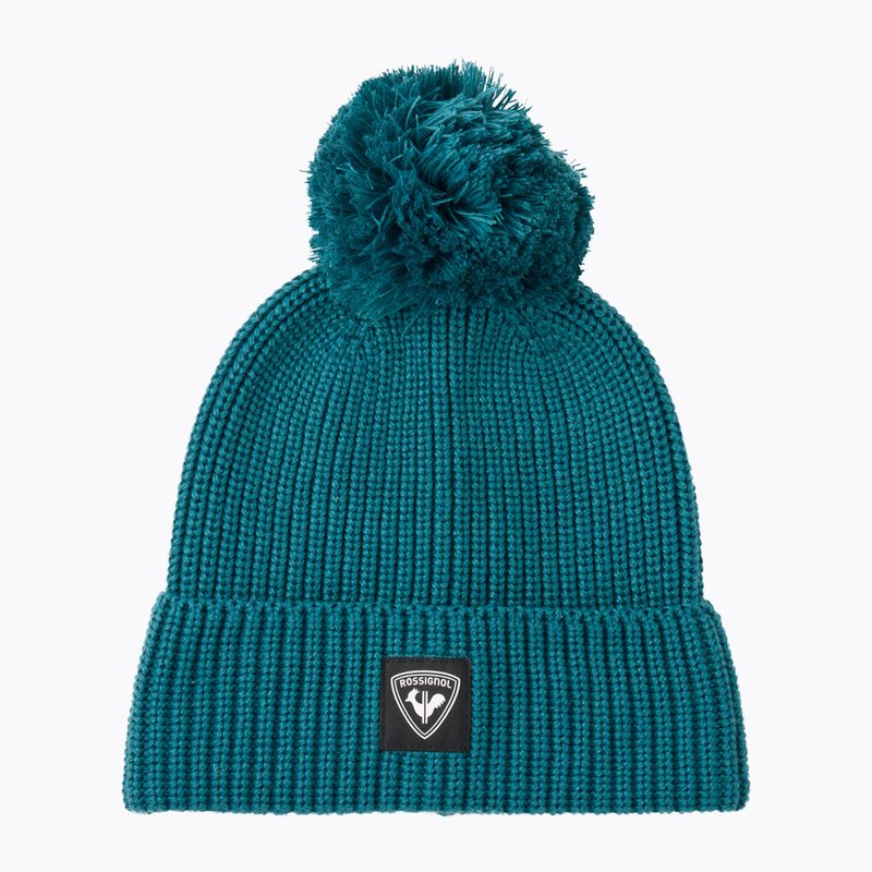 Wintermütze Rossignol Strawpile Pompom Beanie transformative teal