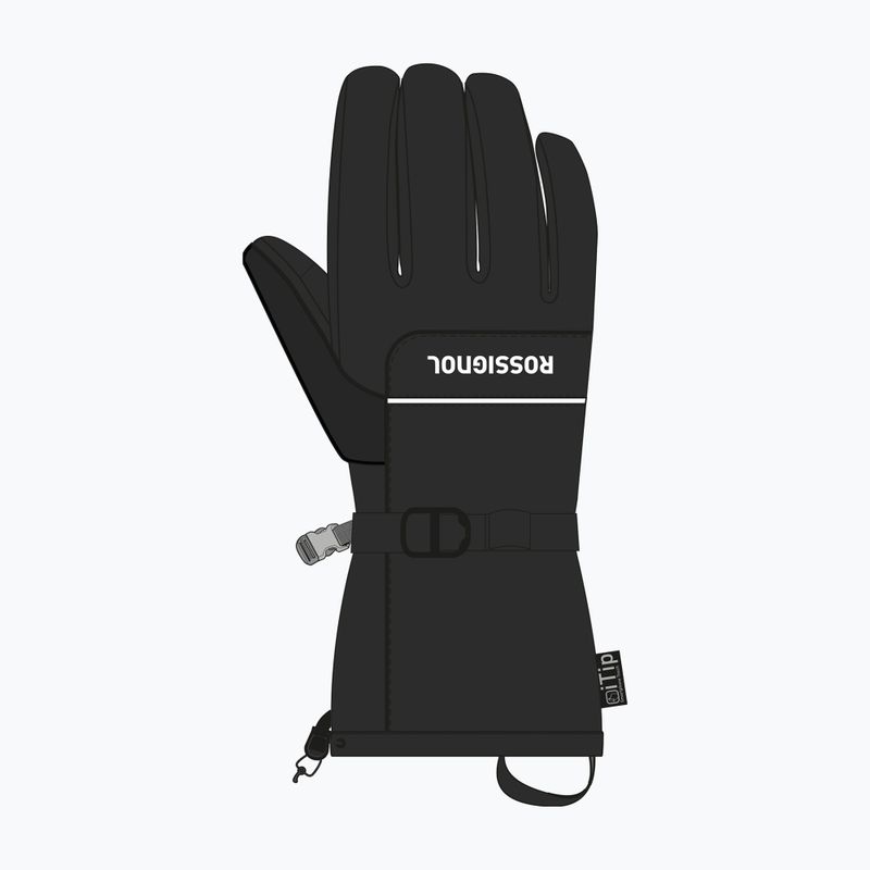 Herren Skihandschuhe Rossignol Action R-Shell Dry black 3