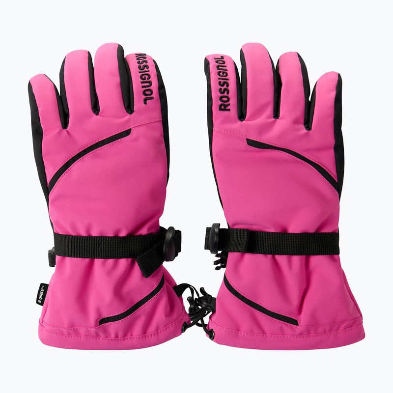 Damen-Skihandschuhe Rossignol Temptation R-Shell electric fuchsia