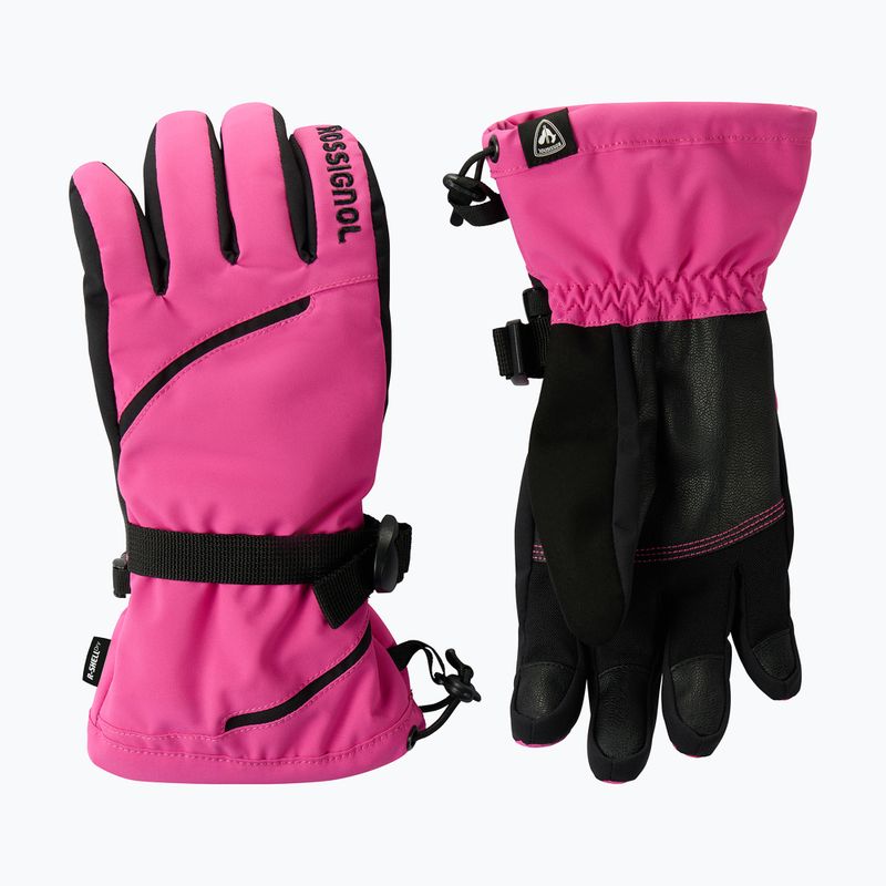 Damen-Skihandschuhe Rossignol Temptation R-Shell electric fuchsia 2