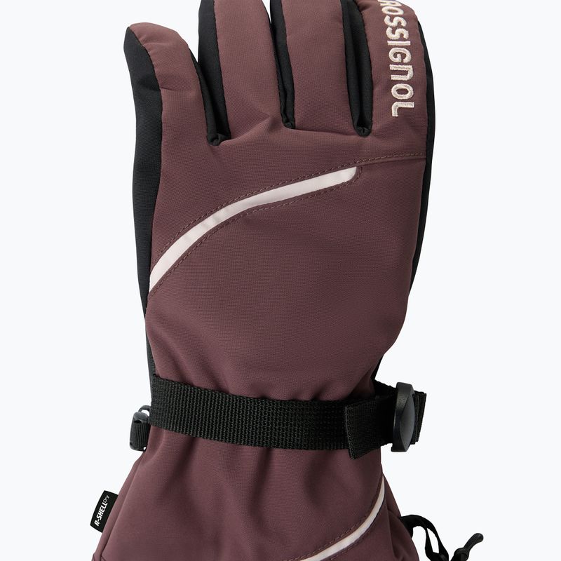 Damen-Skihandschuhe Rossignol Temptation R-Shell huckleberry 3