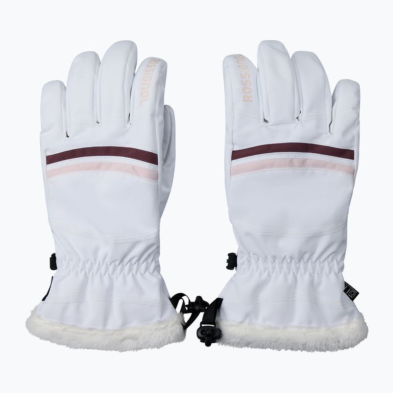Damen-Skihandschuhe Rossignol Piste R-Shell Dry white