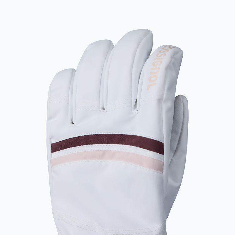 Damen-Skihandschuhe Rossignol Piste R-Shell Dry white 3