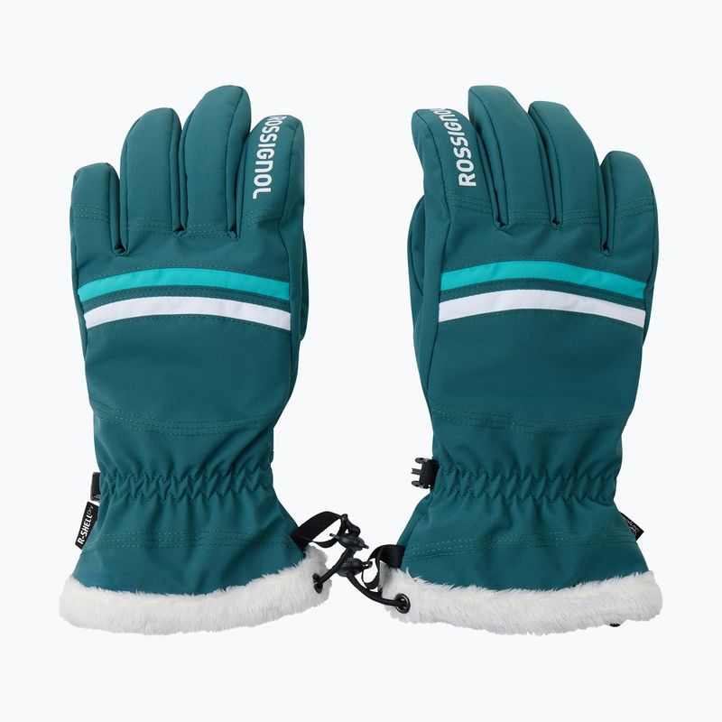 Damen-Skihandschuhe Rossignol Piste R-Shell Dry transformative teal